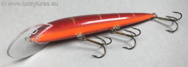 Karikko Wobbler, Länge: 18 cm, Farbe: Bordeaux Shad 037, schwimmend, von Suomen Uistin The Finnish Lure Company (Jarmo Rapala)